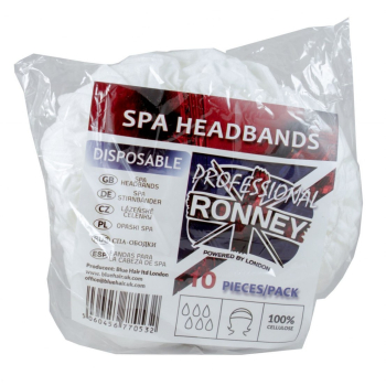 RONNEY - Opaski kosmetyczne SPA HEADBANDS 10 szt.   